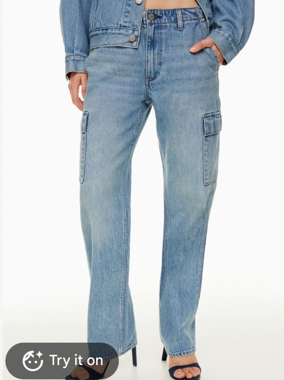 Denim Forum The 90’s Edie Low Rise Cargo